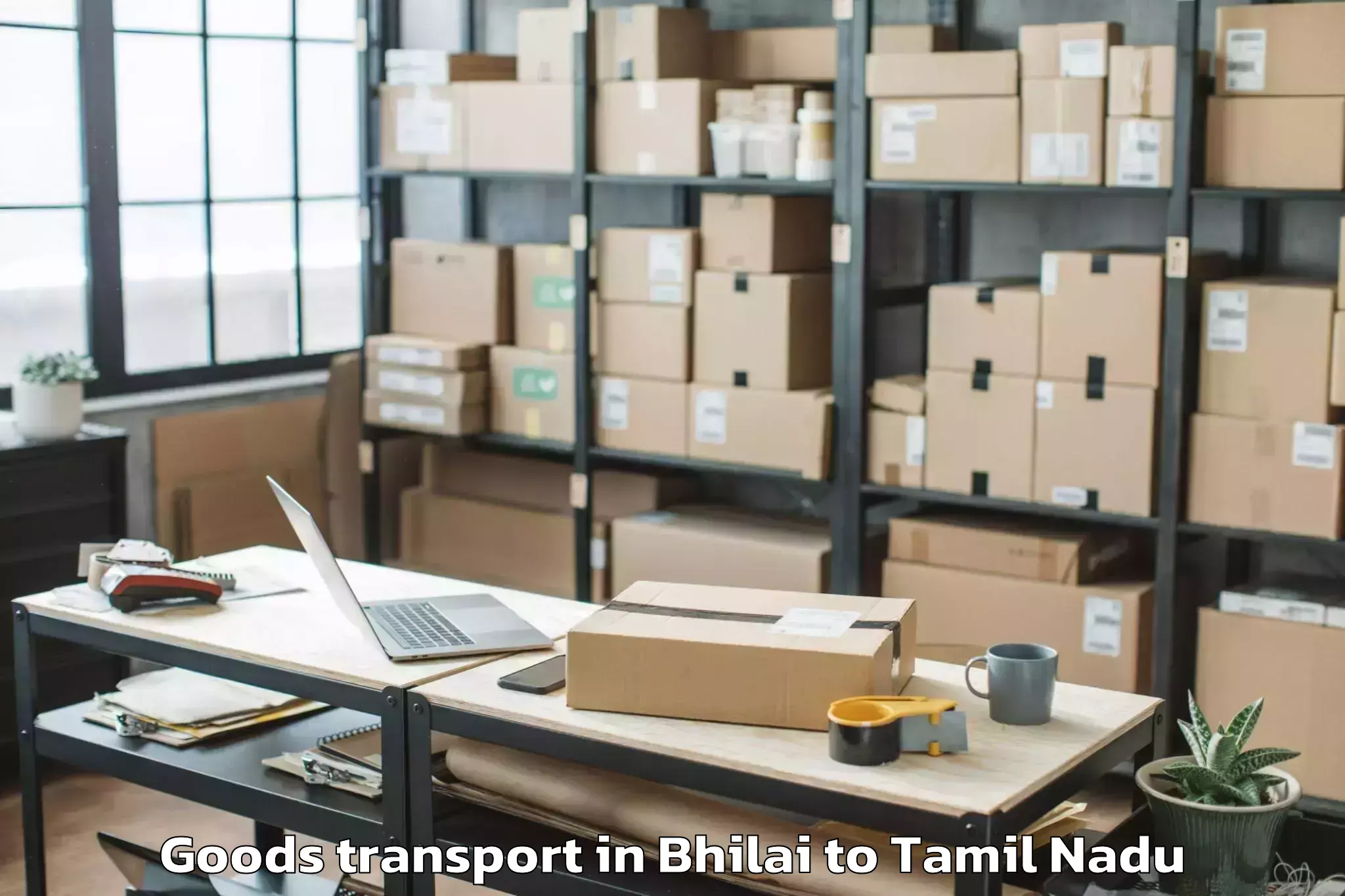 Leading Bhilai to Mallasamudram Goods Transport Provider